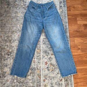 Madewell Dad jeans! So cute and flattering. Easy to pair with anything!